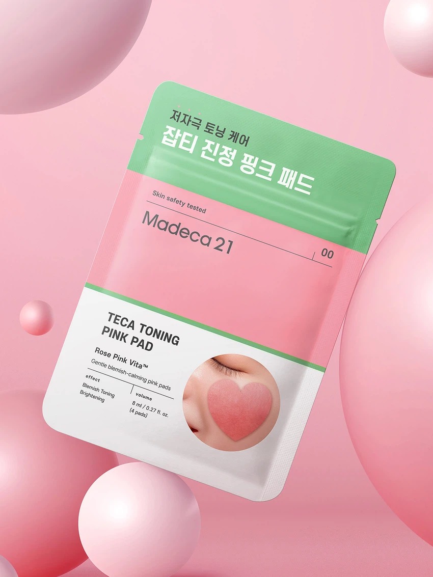 Madeca21玛德卡 特卡调理 粉色 护肤湿巾 4片装