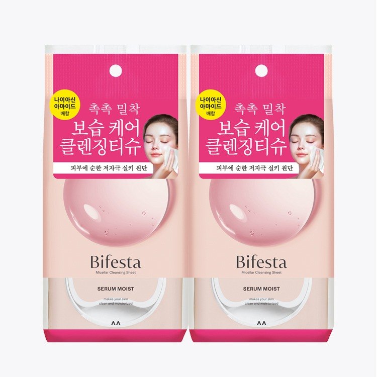 Bifesta 洁肤湿巾 精华保湿型 双重企划 (洁面湿巾46片+46片) 企划装