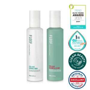 PLIF 积雪草-芦荟 安瓶爽肤水 200ml+舒缓多效合一 200ml