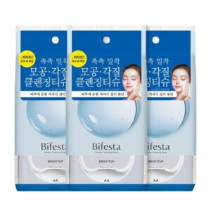 Bifesta 洁肤湿巾 美白 三重企划装 (洁面湿巾46片× )