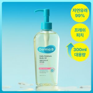 [大容量] Derma:B 日用保湿身体油 300ml(桃子香)