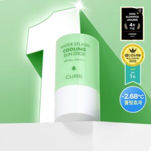 [4Hoeyeonsok1Deung] 金正门芦荟 Cure 清凉防晒棒 23g [冰感防晒]