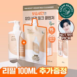 [NCT JaeminPICK] Isntree 山药纯素牛奶洁面乳 220ml 补充装企划 (+补充装100ml) 企划装