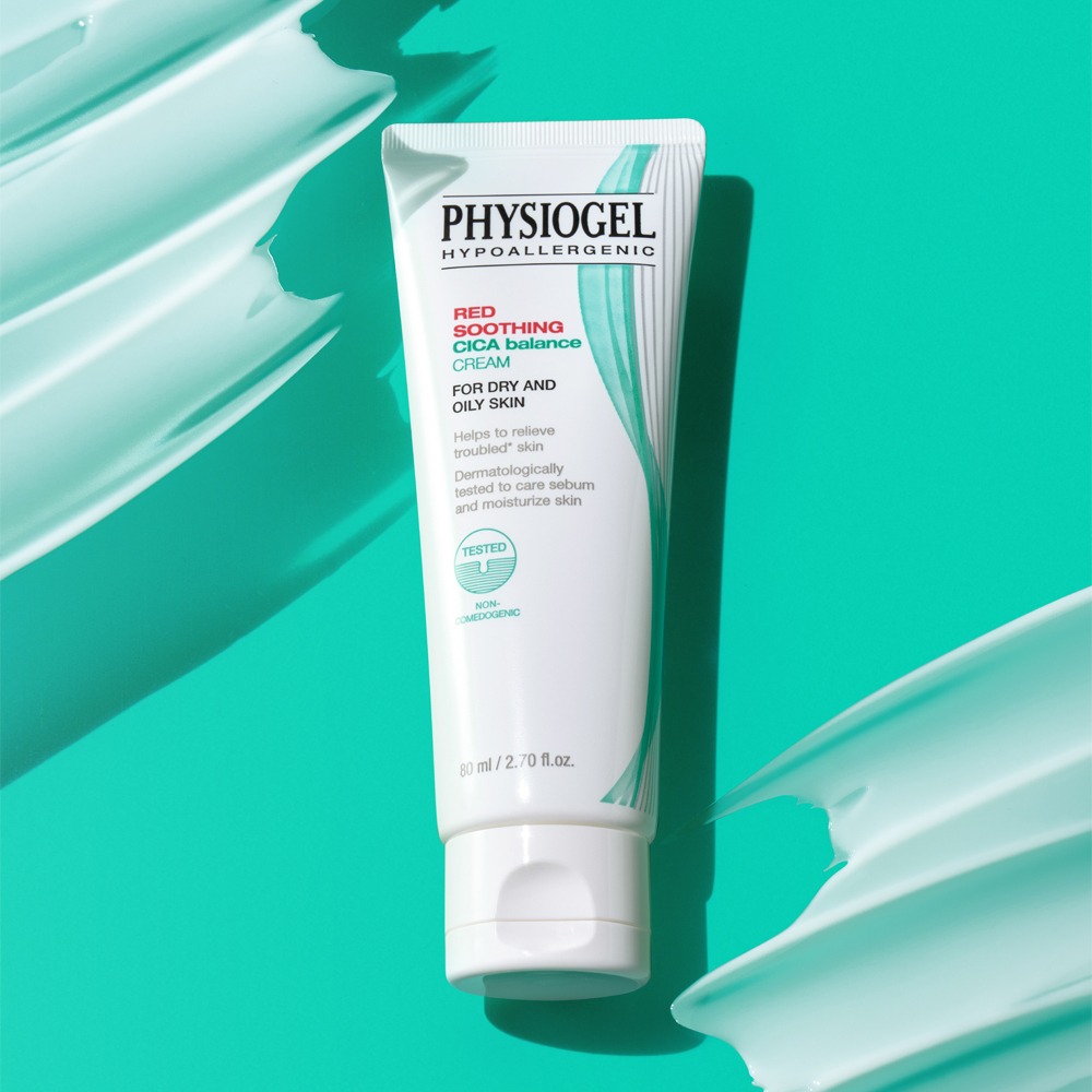 Physiogel 红色舒缓 修护积雪草平衡 面霜 80ml 大容量