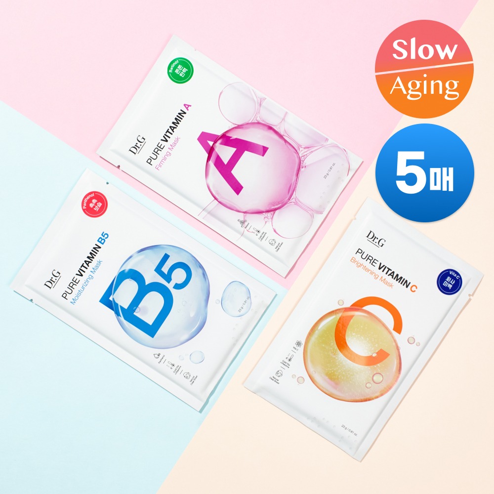 [5片装/维生素面膜] Dr.G Pyueo 维生素 面膜 5片 (弹力/维生素/补水保湿)