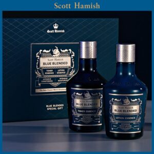 [NO.1 礼物] Scott Hamish 蓝色混合爽肤水&乳液精华 特别礼盒