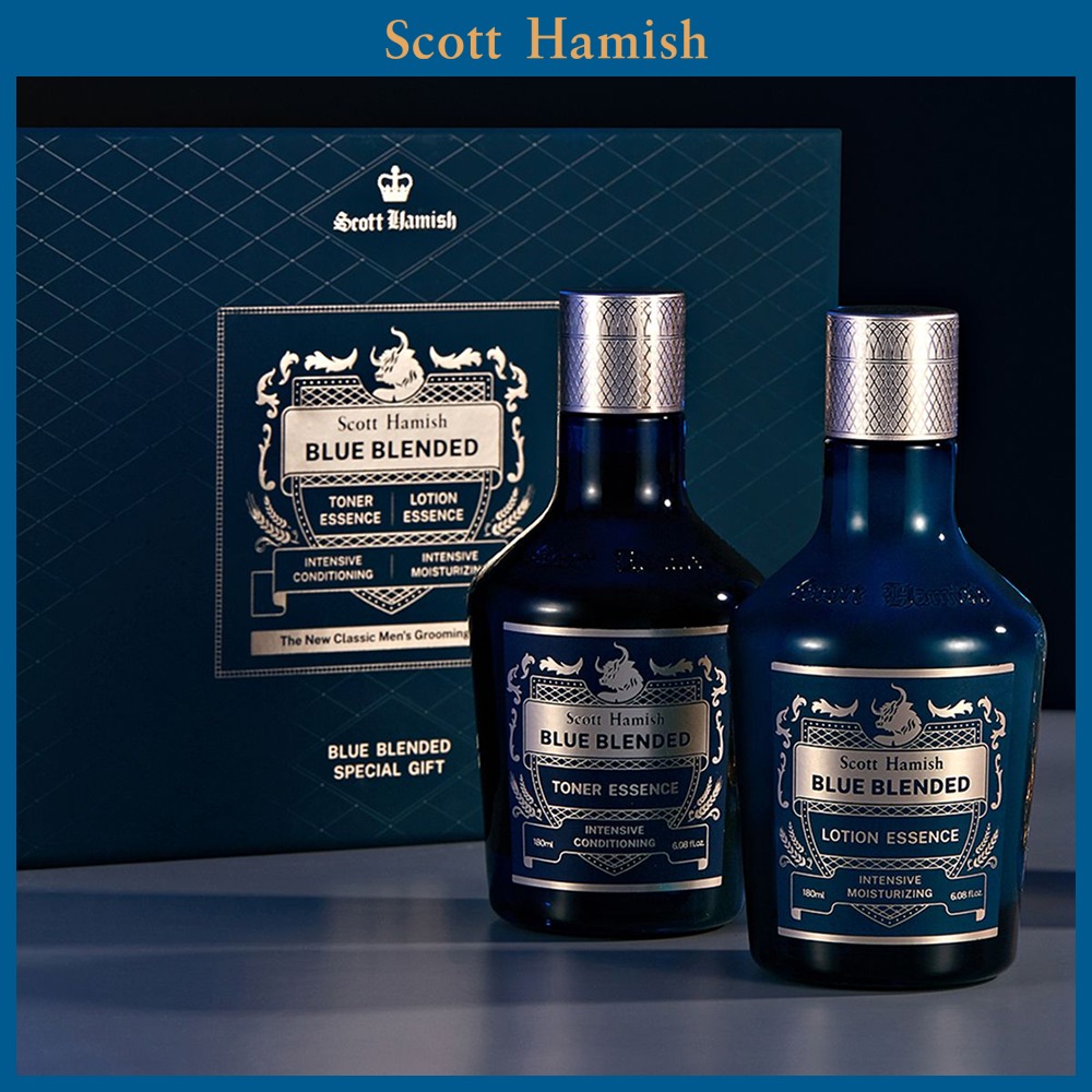 [1Deung Seonmul] Scott Hamish 蓝色混合爽肤水&乳液精华 特别礼盒