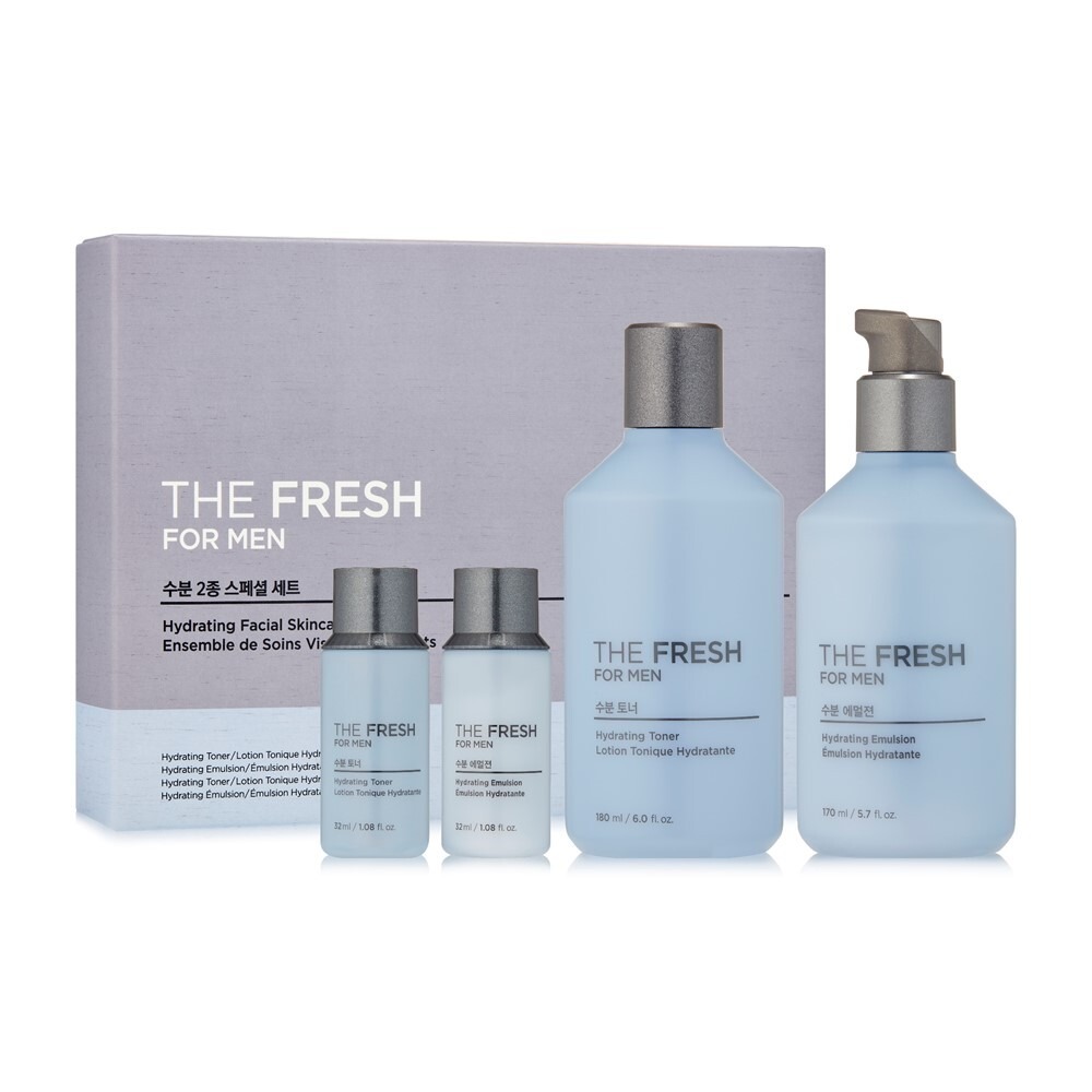 The Face Shop Deo清爽 男士 补水 2件套装(爽肤水180ml+乳液170ml+爽肤水32ml+乳液32ml)