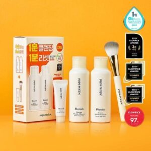 [Online 独家] 春雨 瑕疵 酵素 散粉 洁面乳 50g 双重企划 (+刷子+瑕疵 面霜 7ml)