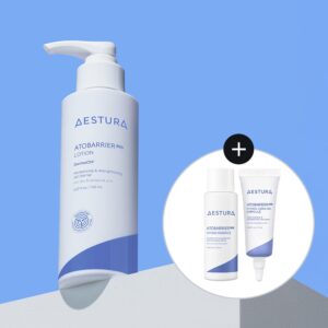 AESTURA Atobarrier365 乳液150ml 企划装 (水凝精华 25ml+Ceramide-玻尿酸安瓶 7ml)