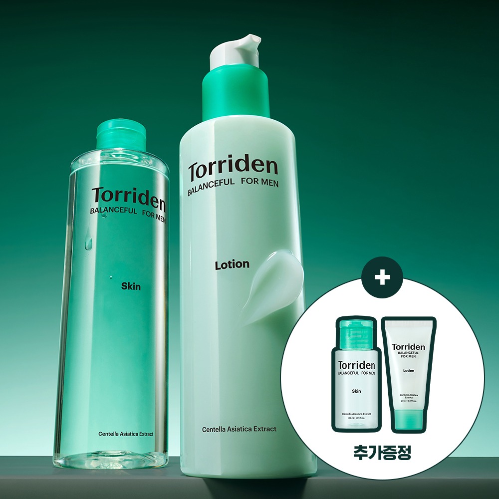 Torriden Baelreonseupul 男士 积雪草 清爽Ring 爽肤水/乳 2Jong 企划装（赠护肤水30ml+乳液20ml）