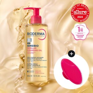 Bioderma 舒敏 洁肤卸妆油 清洁棉片300ml 企划装（赠硅胶洁面扑）