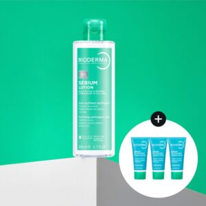 Bioderma Sebieom 乳液200ml 企划装（赠Sebium 控油洁面啫喱 5ml*3） (2604)