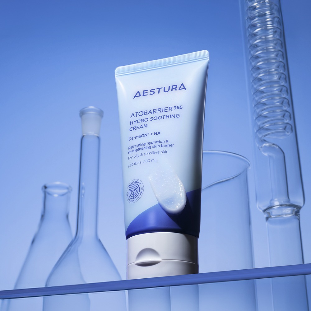 AESTURA Atobarrier365 水凝舒缓面霜 80ml 企划装(爽肤水25ml+洁面泡沫30g)
