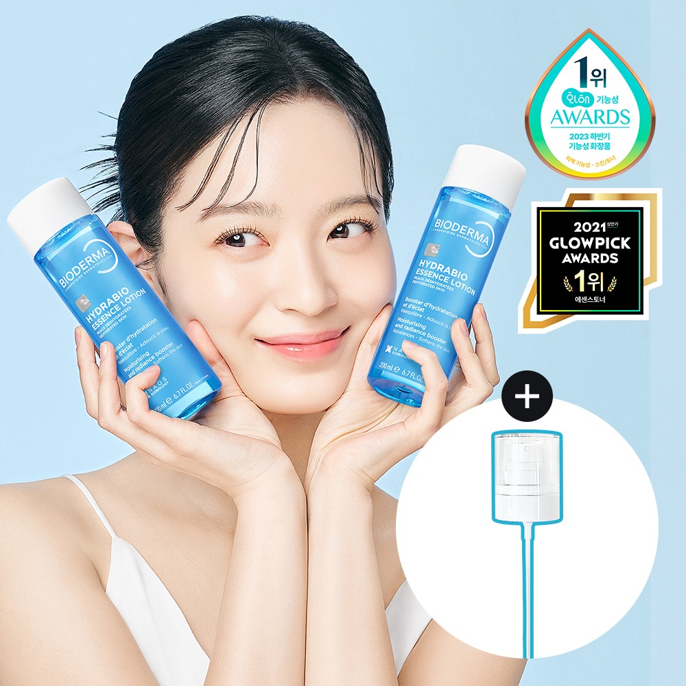 Bioderma Hydrabio 水润精华乳液200ml 2支企划装 (+喷雾Peompeu)