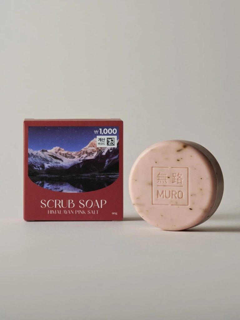 Muro 喜马拉雅粉色Solteu 磨砂香皂 90g