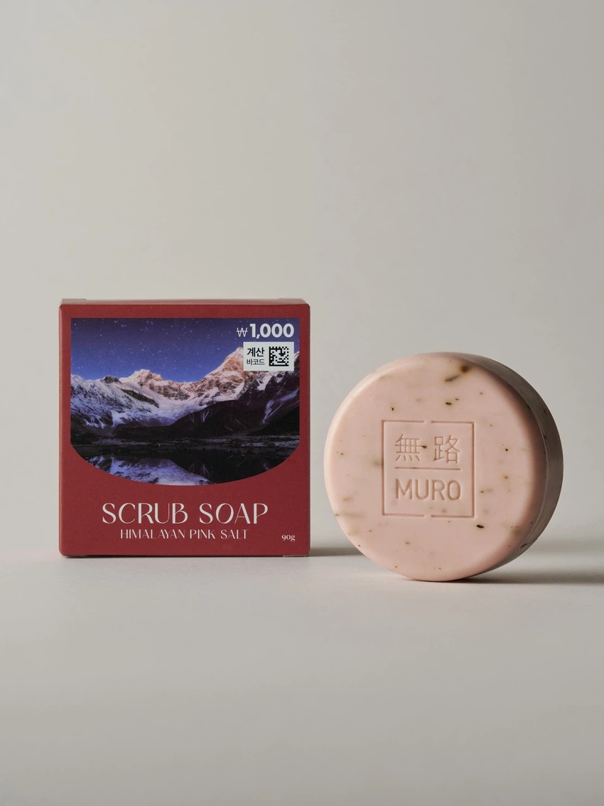 Muro 喜马拉雅粉色Solteu 磨砂香皂 90g