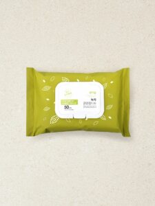 绿茶 洁肤湿巾 洁面湿巾50片