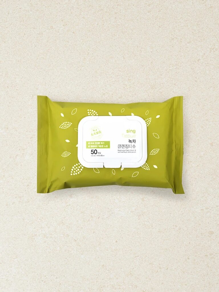 绿茶 洁肤湿巾 洁面湿巾50片
