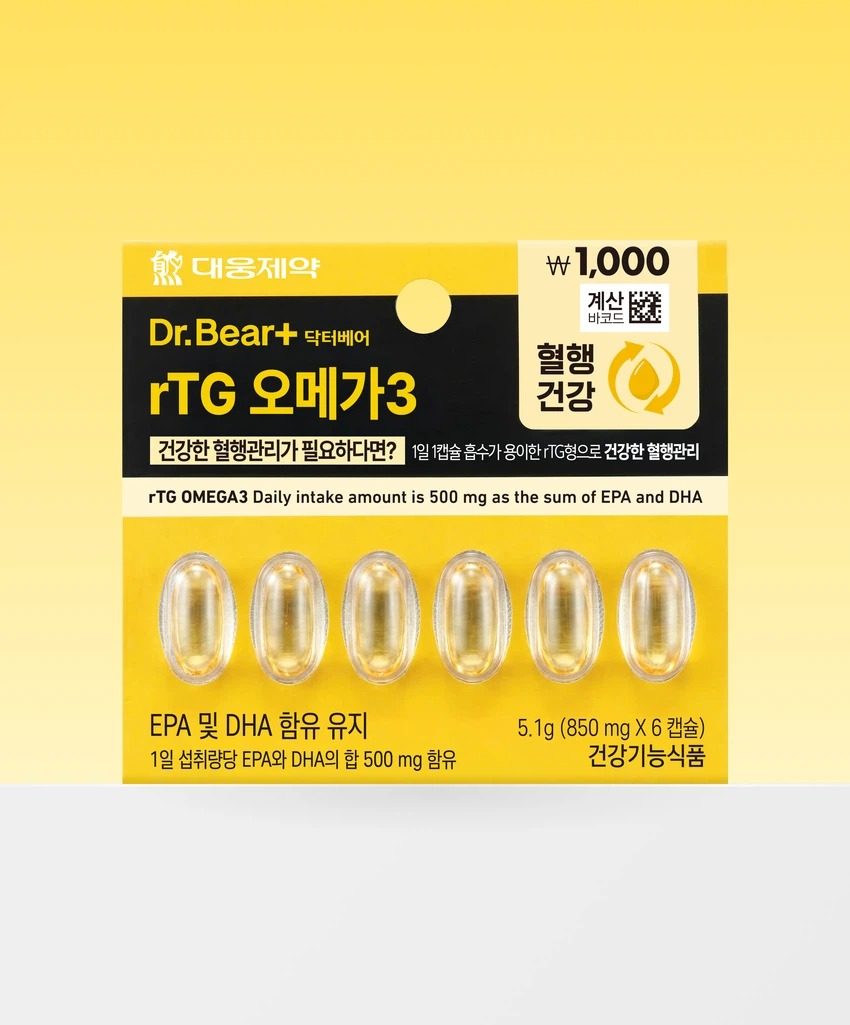 大熊制药 rTG欧米伽3 6胶囊 6日量