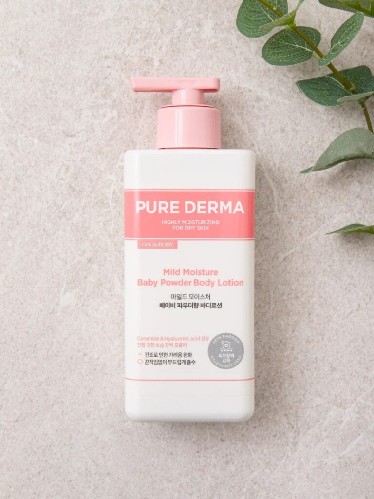 On The Body Pyueo皮肤科学型 温和保湿 身体乳液400ml 婴儿爽身粉香型 Hyang
