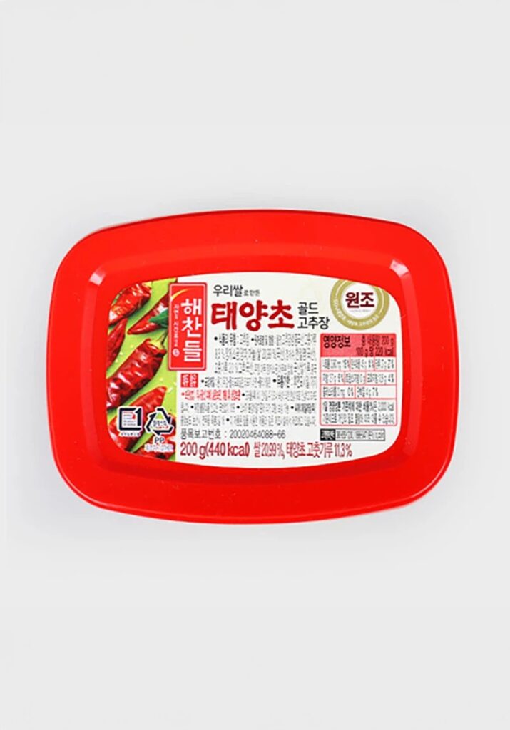 CJ 海川达 Uri米Ro Mandeun Taeyangcho 金色 Gochujang 200g
