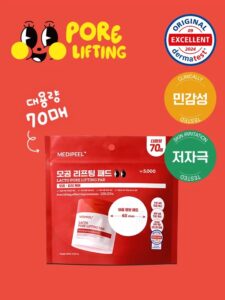 MEDIFEEL美蒂菲 乳酸 毛孔提拉湿巾 2.0 补充装 (190ml/70片)