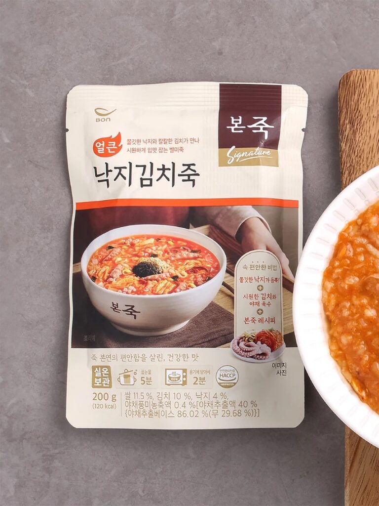 本粥 麻辣 章鱼 泡菜粥 200g