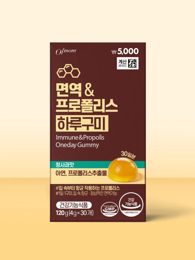Obmoms Myeonyeok＆蜂胶 每日软糖 30日量
