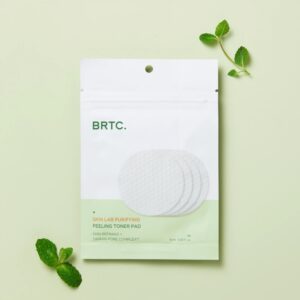 BRTC Skin Lab 净化去角质爽肤水湿巾 4片装