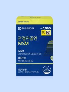 钟根堂健康 关节软骨MSM 60片 30日量