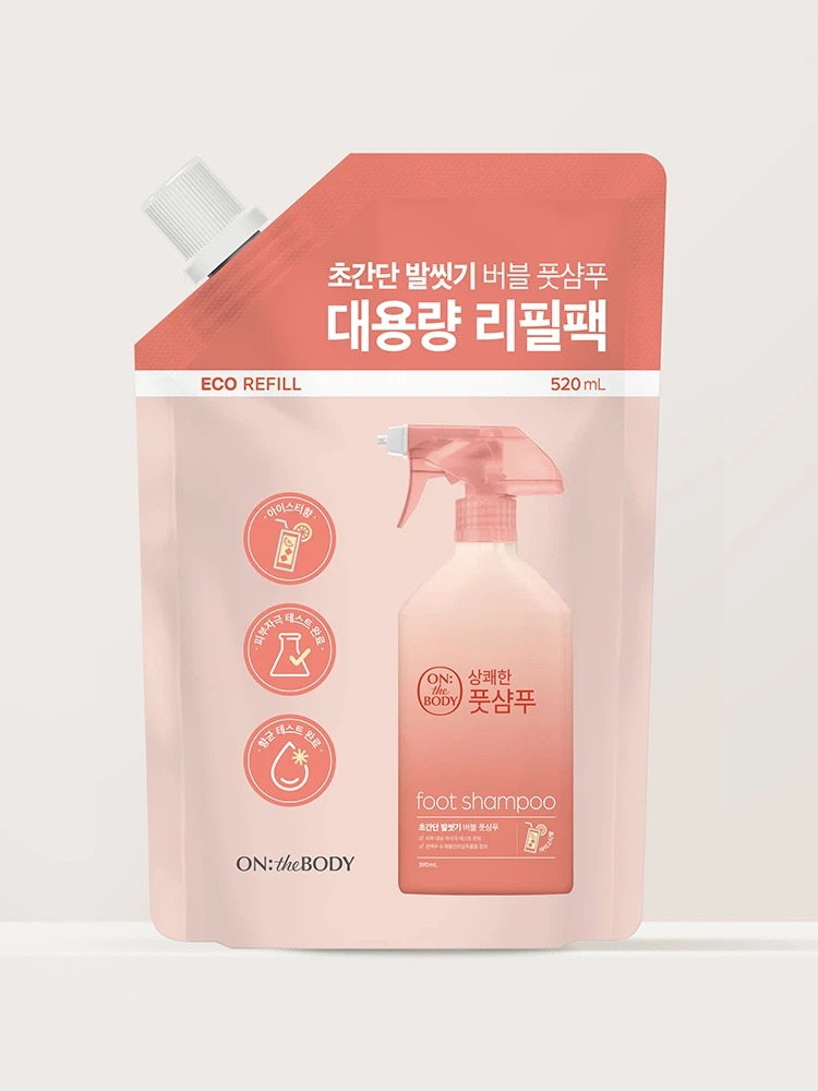 On The Body 国民美妆品 足部洗发水 补充装 冰镇Ti Hyang 520ml