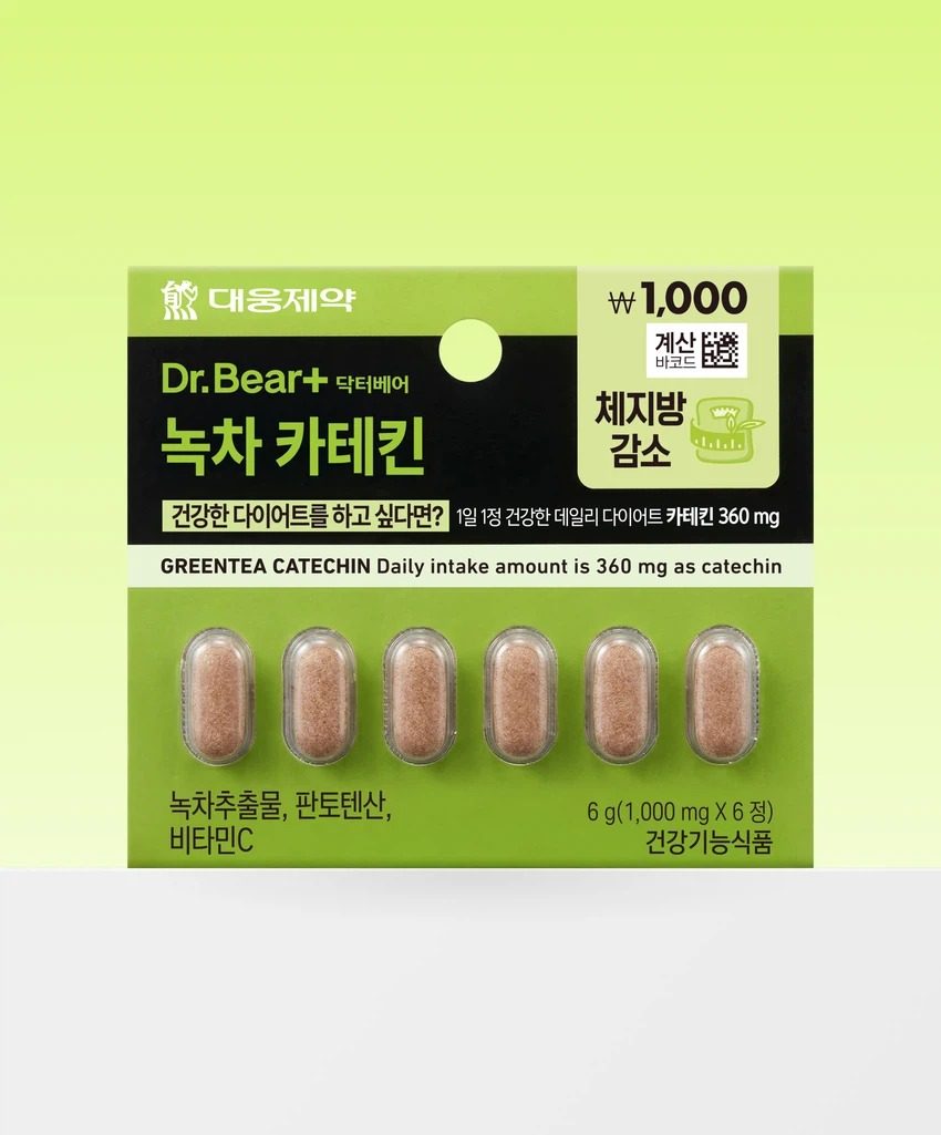 大熊制药 绿茶 儿茶素 6片 6日量