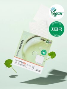 A'PIEU 纯净 茶树 毛孔 护肤湿巾 4片装