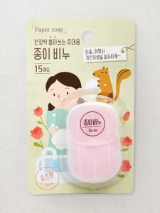 便携式纸皂 玫瑰香 15片