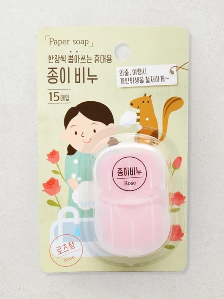 便携式纸皂 玫瑰香 15片
