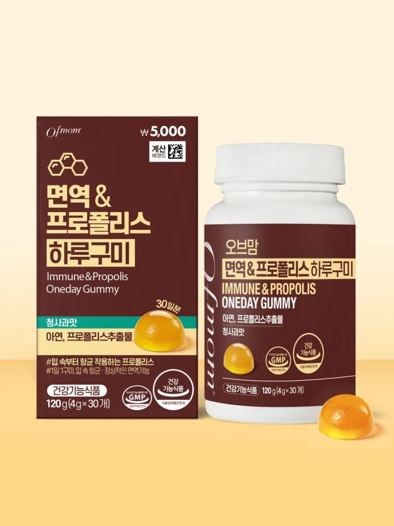 Obmoms Myeonyeok＆蜂胶 每日软糖 30日量