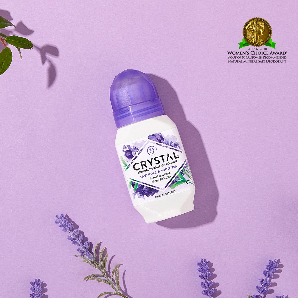Crystal 止汗滚珠 薰衣草&白茶 66ml