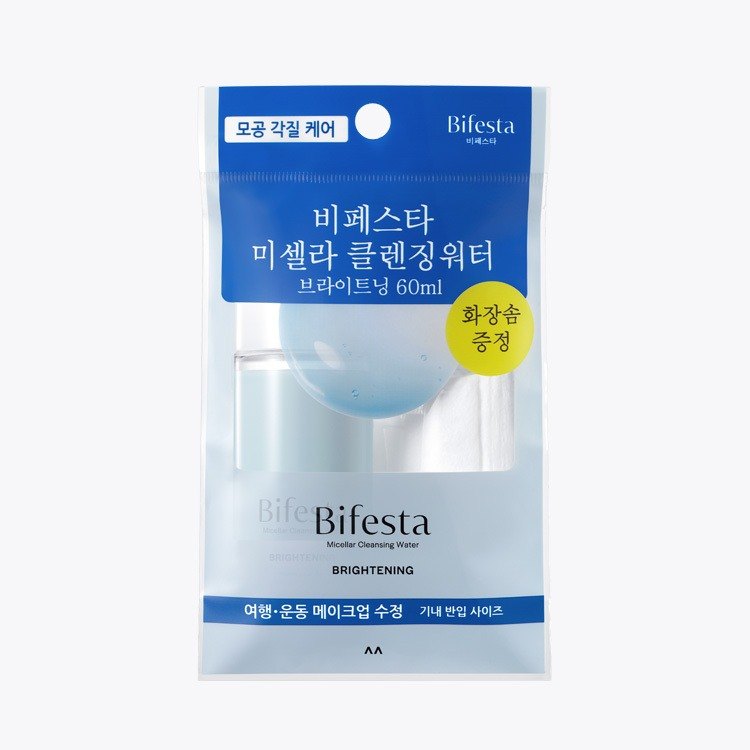 [化妆棉] Bifesta 卸妆水 美白 60ml (便携式)