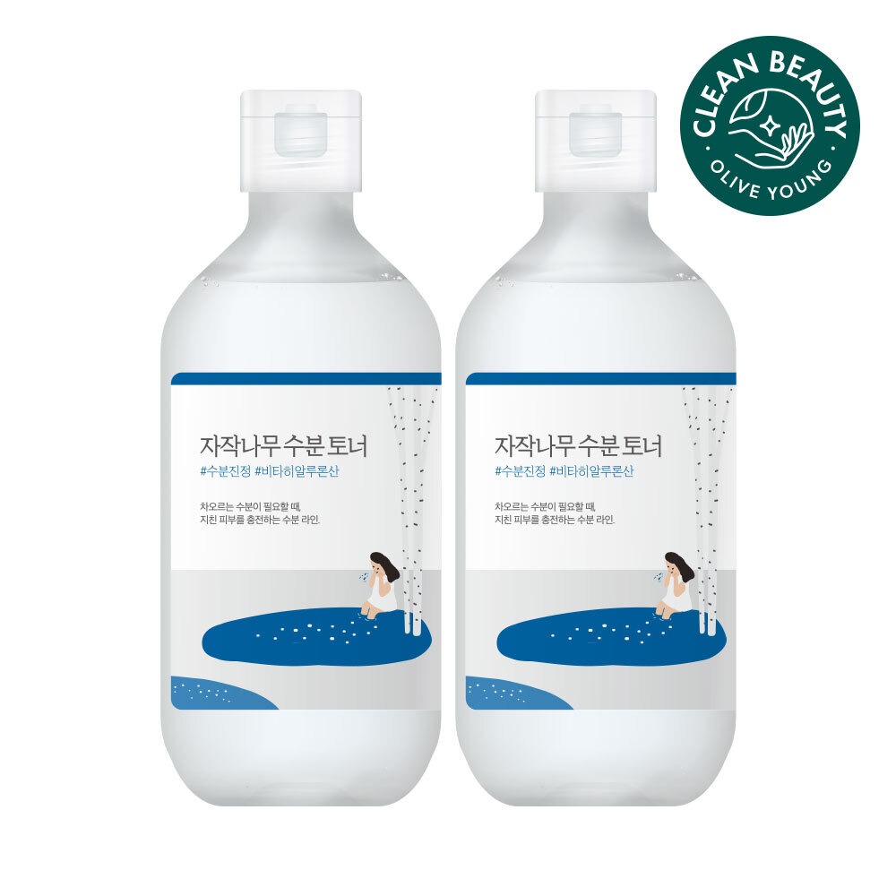 [补水活力] ROUND LAB 白桦树补水爽肤水 买一送一企划 (300ml+300ml) 企划装