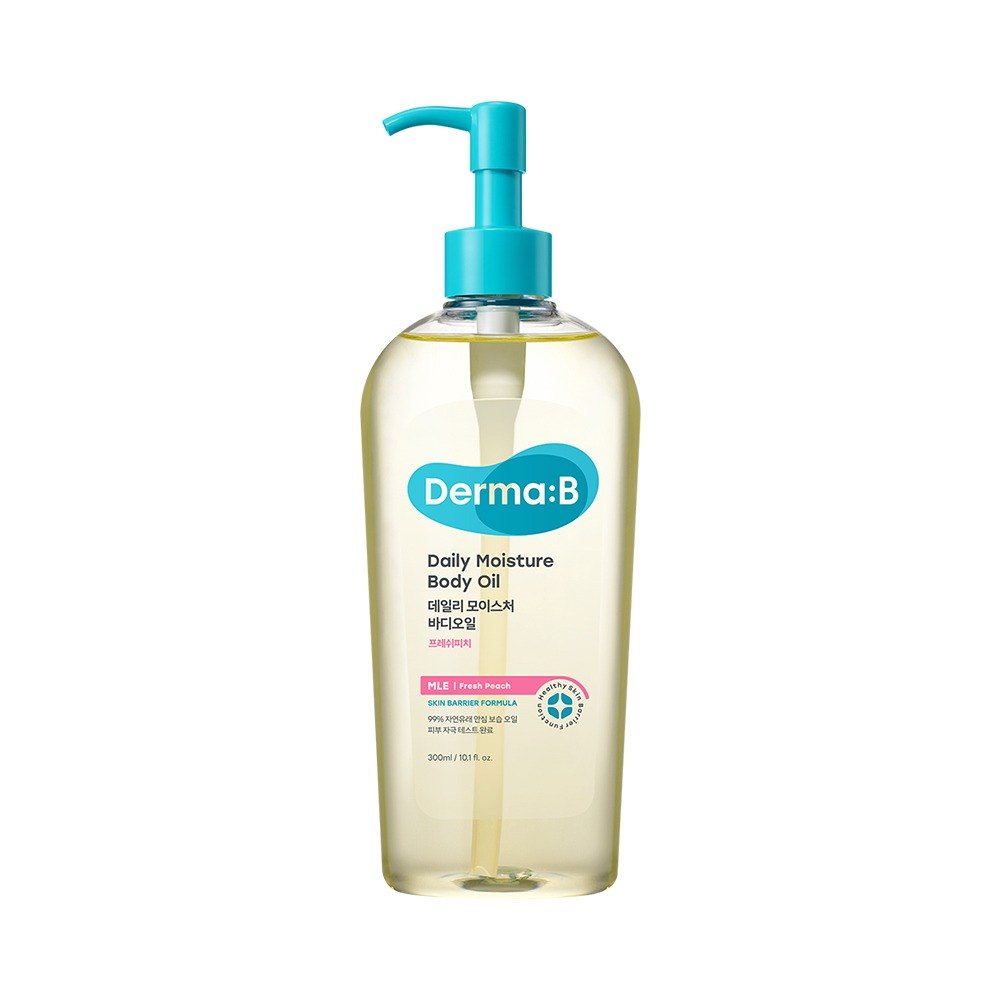 [大容量] Derma:B 日用保湿身体油 300ml(桃子香)