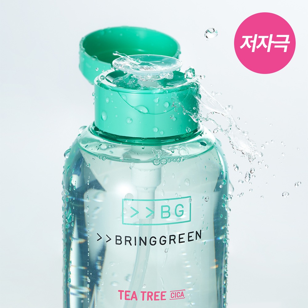 [大容量] Bring Green 茶树积雪草 舒缓型 洁肤水 (卸妆水500ml/850mL)