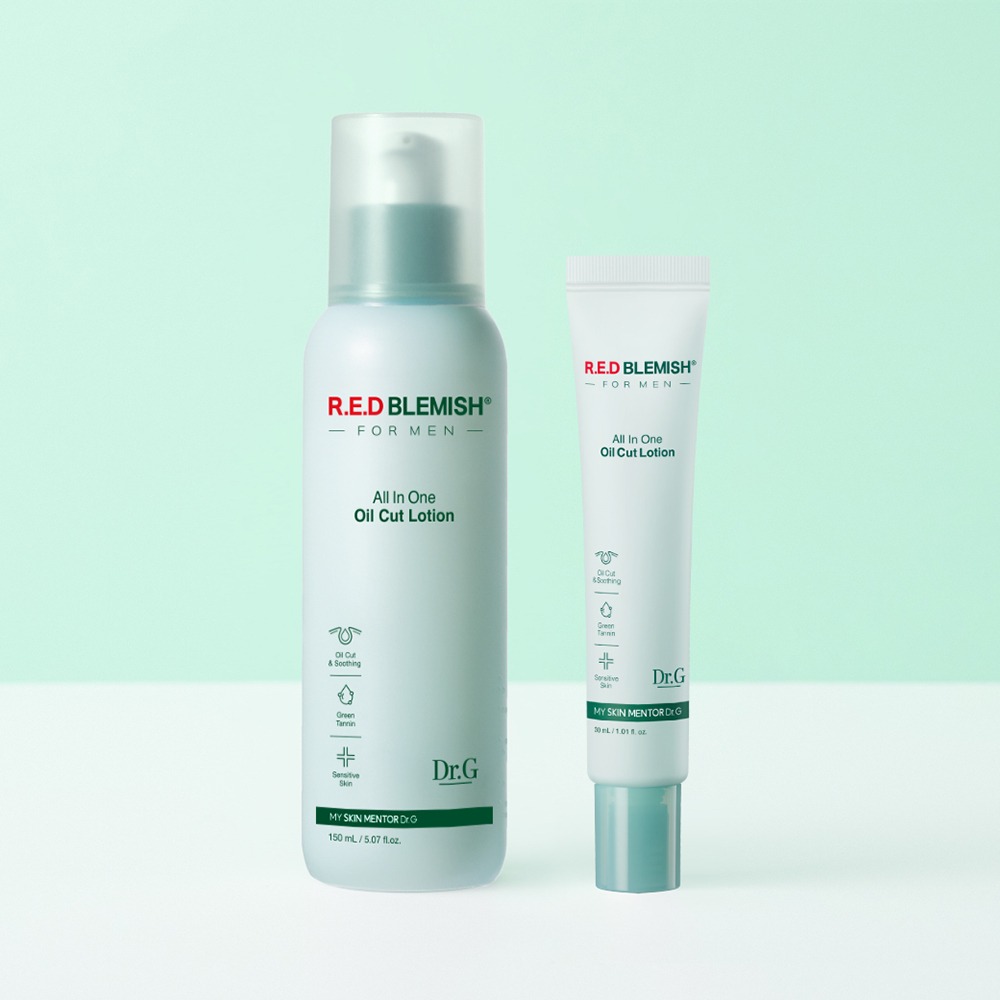 [企划装] Dr.G 红色痘痘修护 男士 多效合一 Oilkeot 乳液150ml 企划装（赠30ml）