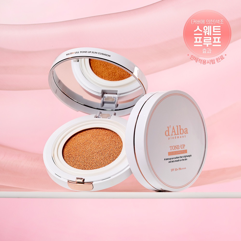 [Ganpyeon活力提亮Sseon] dalba 提亮防晒气垫 双瓶企划(15g+15g) 企划装