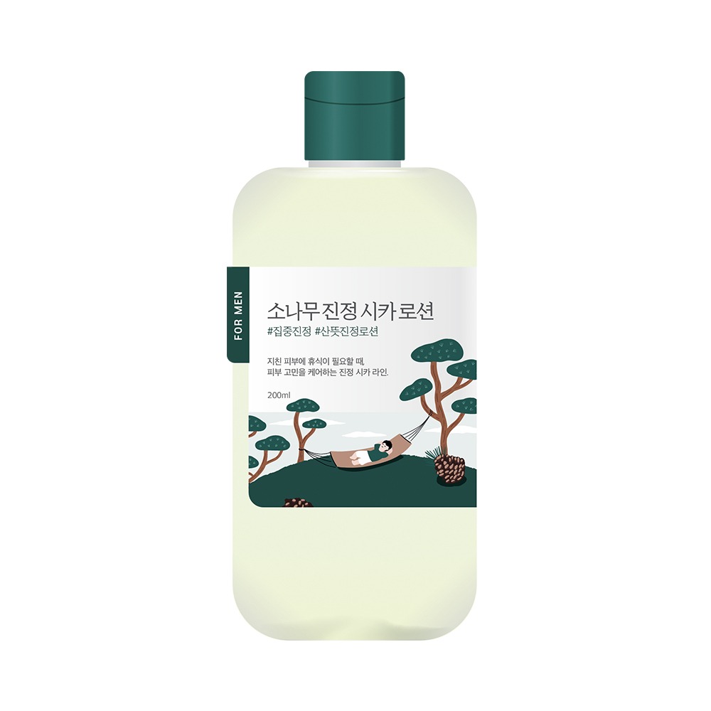 [敏感舒缓/Hwahae1Wi] ROUND LAB 男士 松木舒缓修护积雪草 乳液200ml
