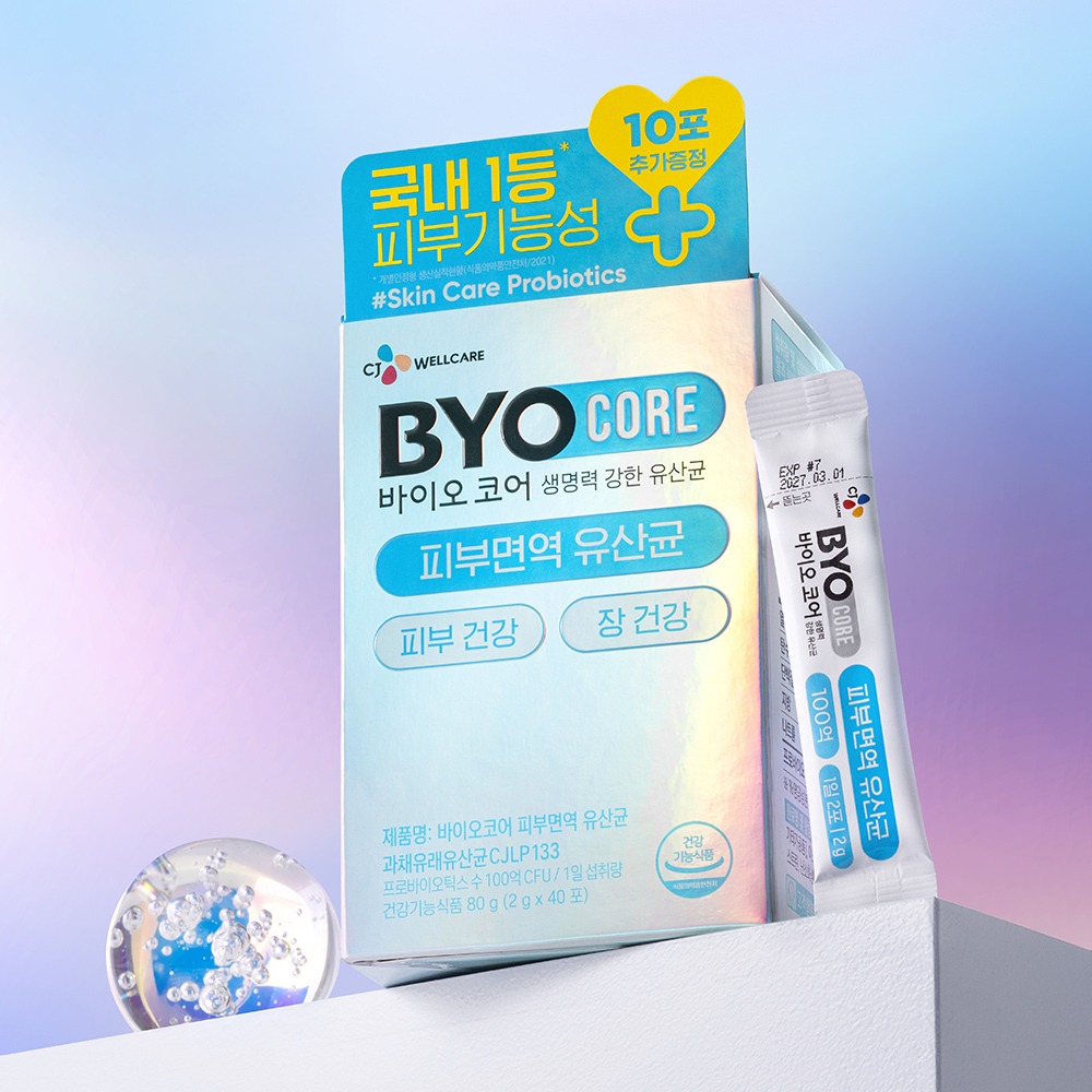 CJ BYOkoeo Pibumyeonyeok益生菌 100Eok 30+10包/30粒