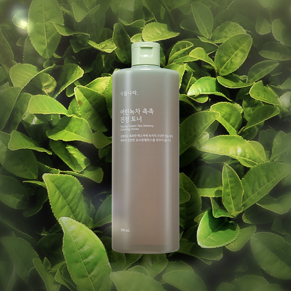 植物乐园 嫩绿茶 补水舒缓爽肤水 500ml