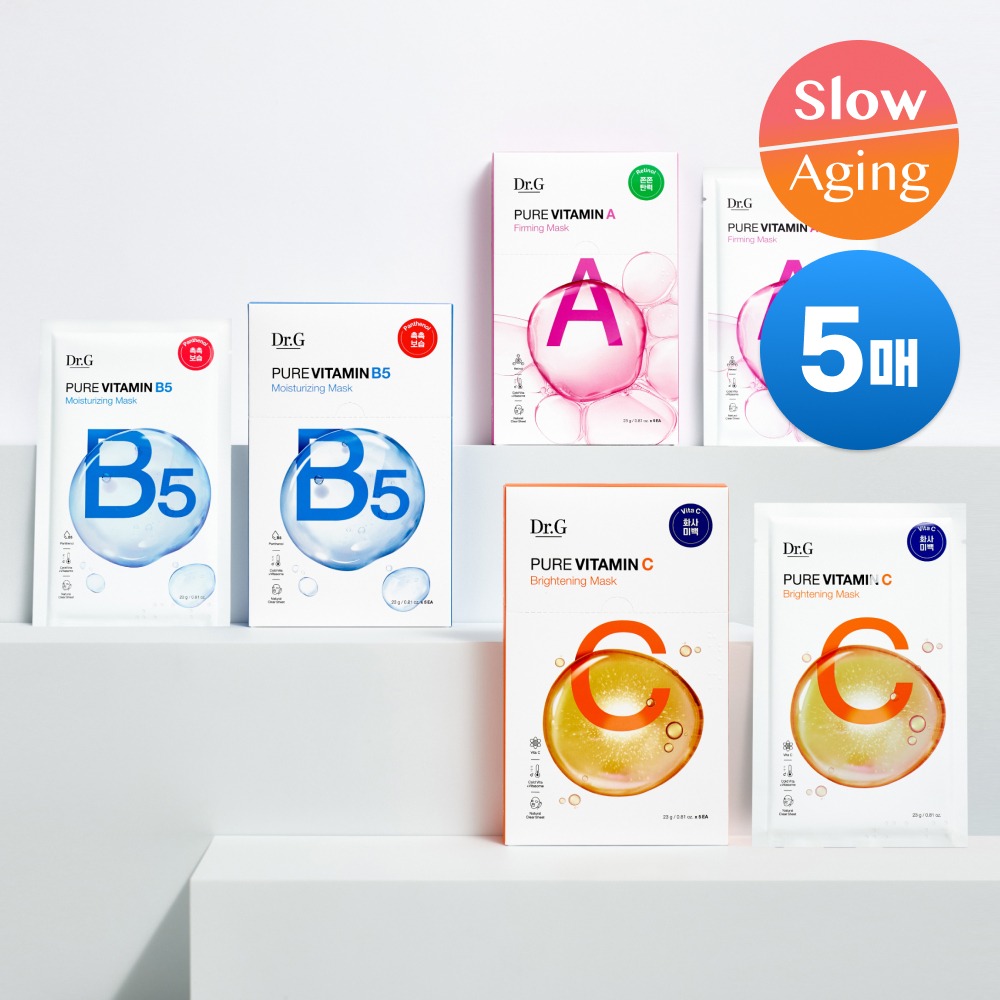 [5片装/维生素面膜] Dr.G Pyueo 维生素 面膜 5片 (弹力/维生素/补水保湿)