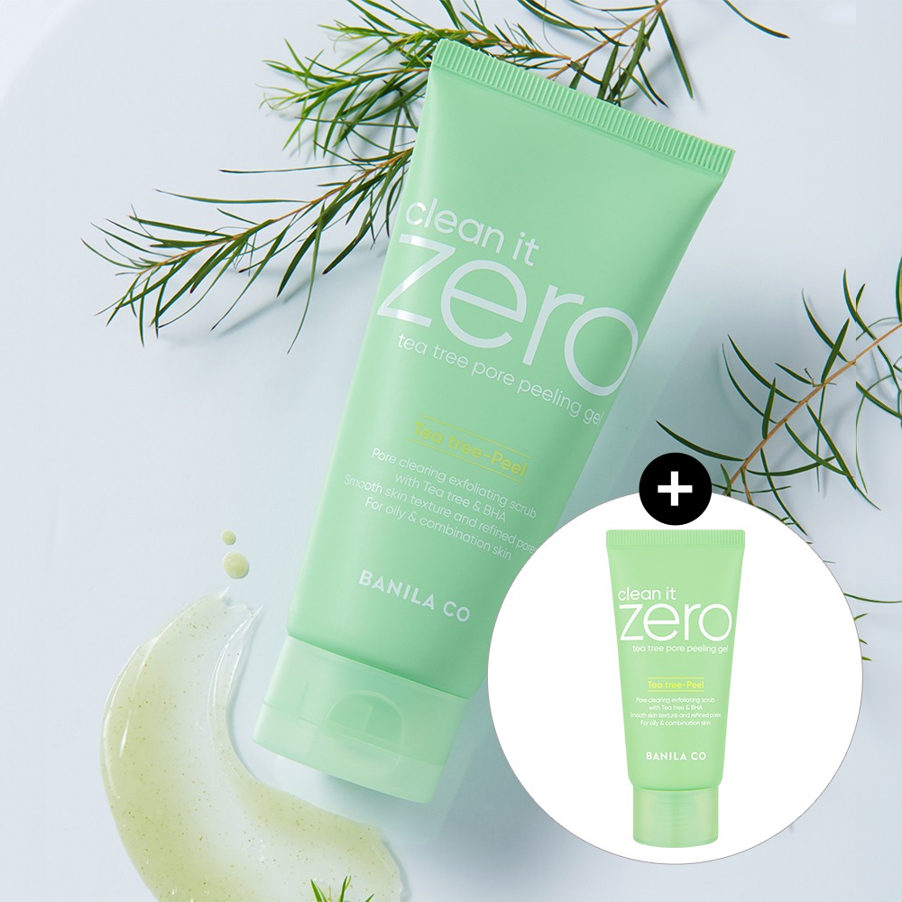[低刺激 Pilring] Banila Co Clean It Zero 茶树 毛孔 去角质凝胶 120ml (+50ml)