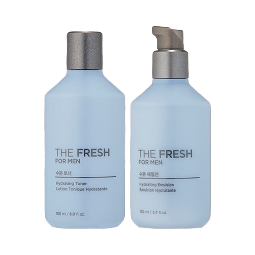 The Face Shop Deo清爽 男士 补水 2件套装(爽肤水180ml+乳液170ml+爽肤水32ml+乳液32ml)